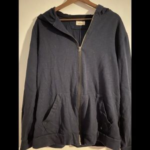 Men’s Civil Society blue zip up sweatshirt